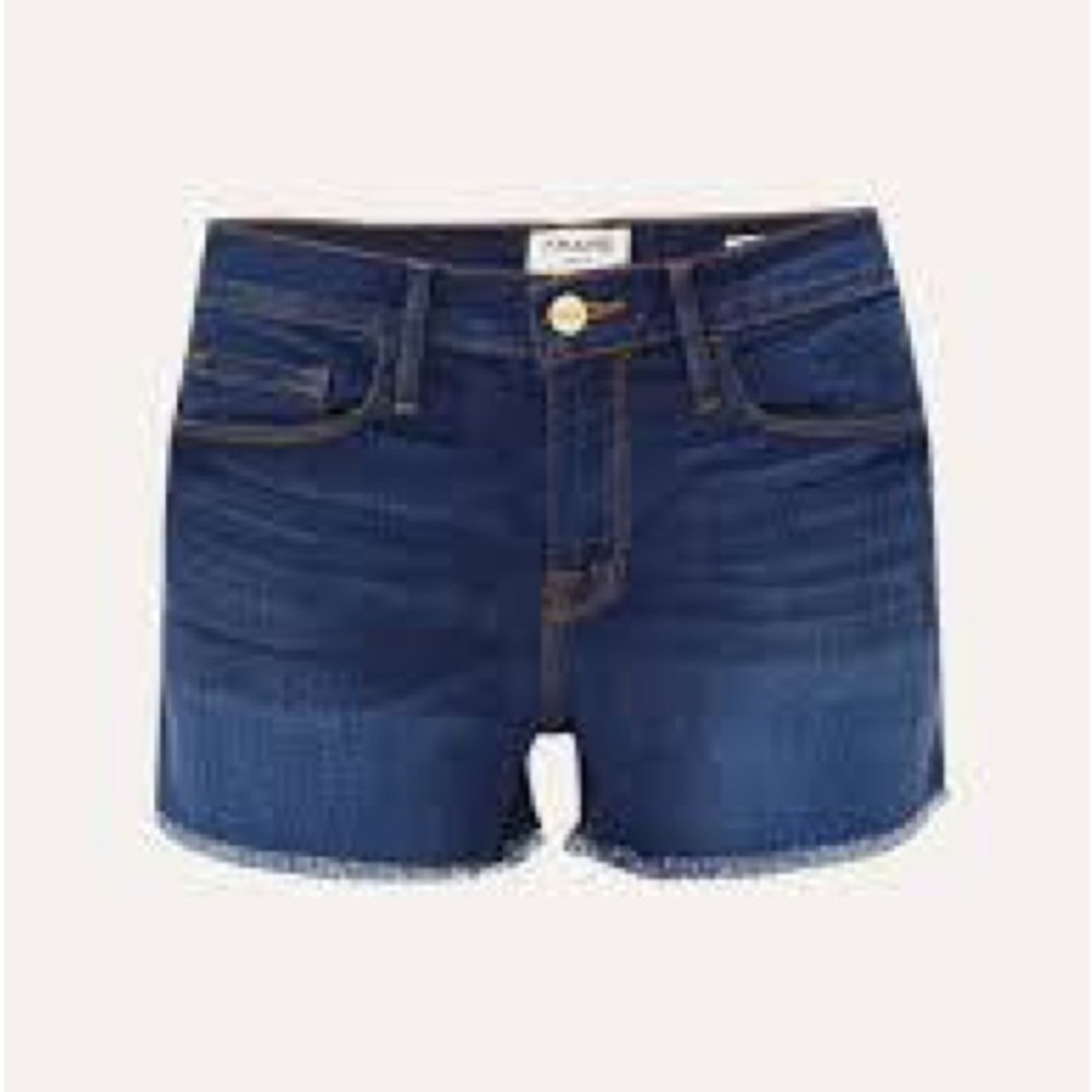 Frame Denim Dark Blue Jean Shorts